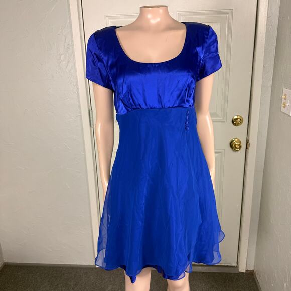 Vintage 80s 90s Niki Livas Prom Women's Dress Formal Evening Homecoming Satin E8 - Picture 1 of 7